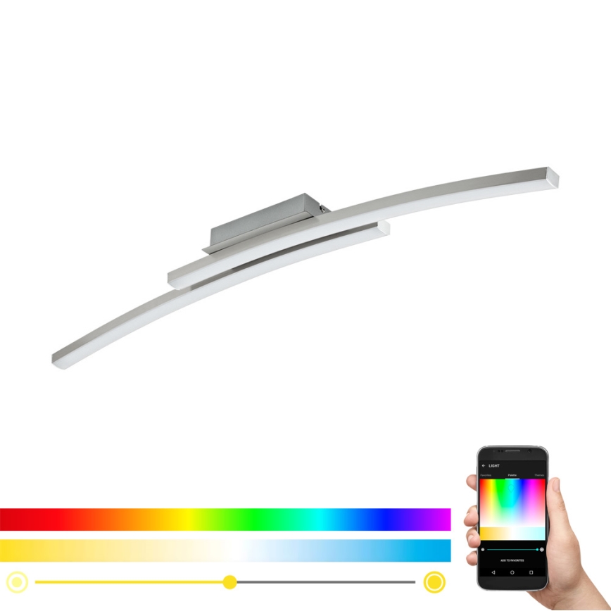 Eglo 97909 - Dimmable RGB LED Surface-Mounted Ceiling Light FRAIOLI-C 2xLED/17W/230V