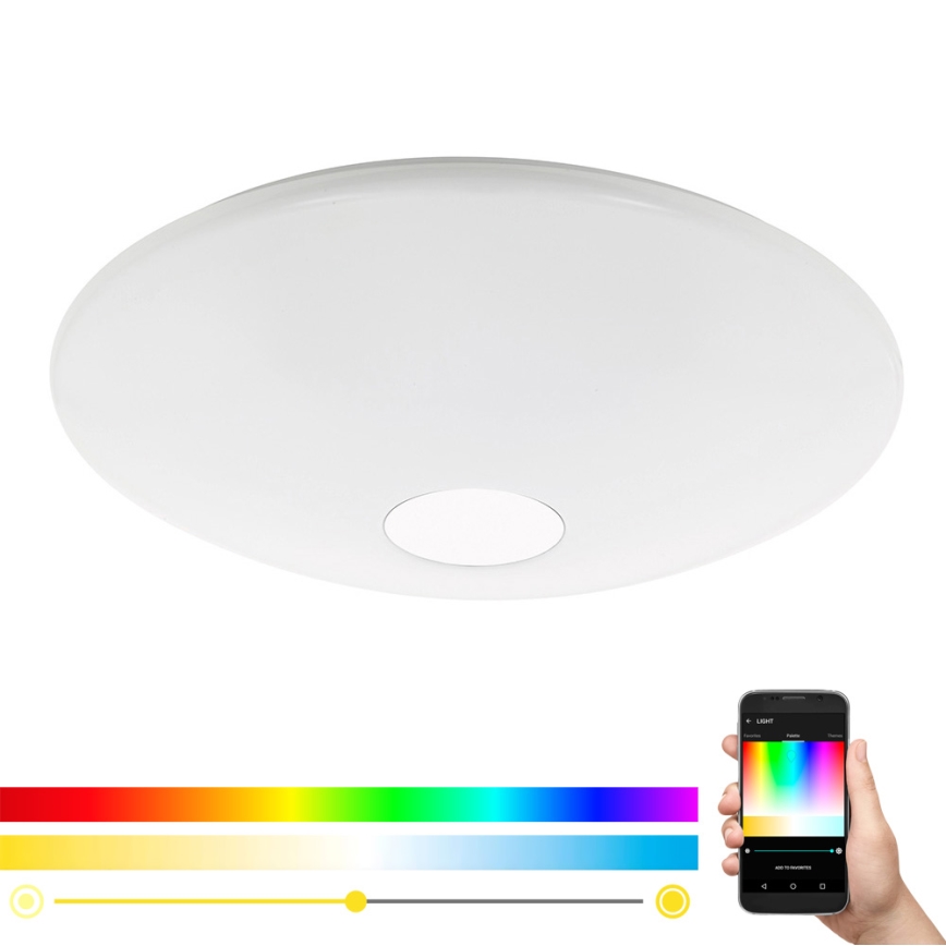 Eglo 97918 - LED RGB Dimmable ceiling light TOTARI-C LED/34W/230V + remote control