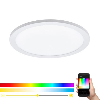 Eglo - LED RGBW Ceiling light SARSINA-C LED/16W/230V + remote control