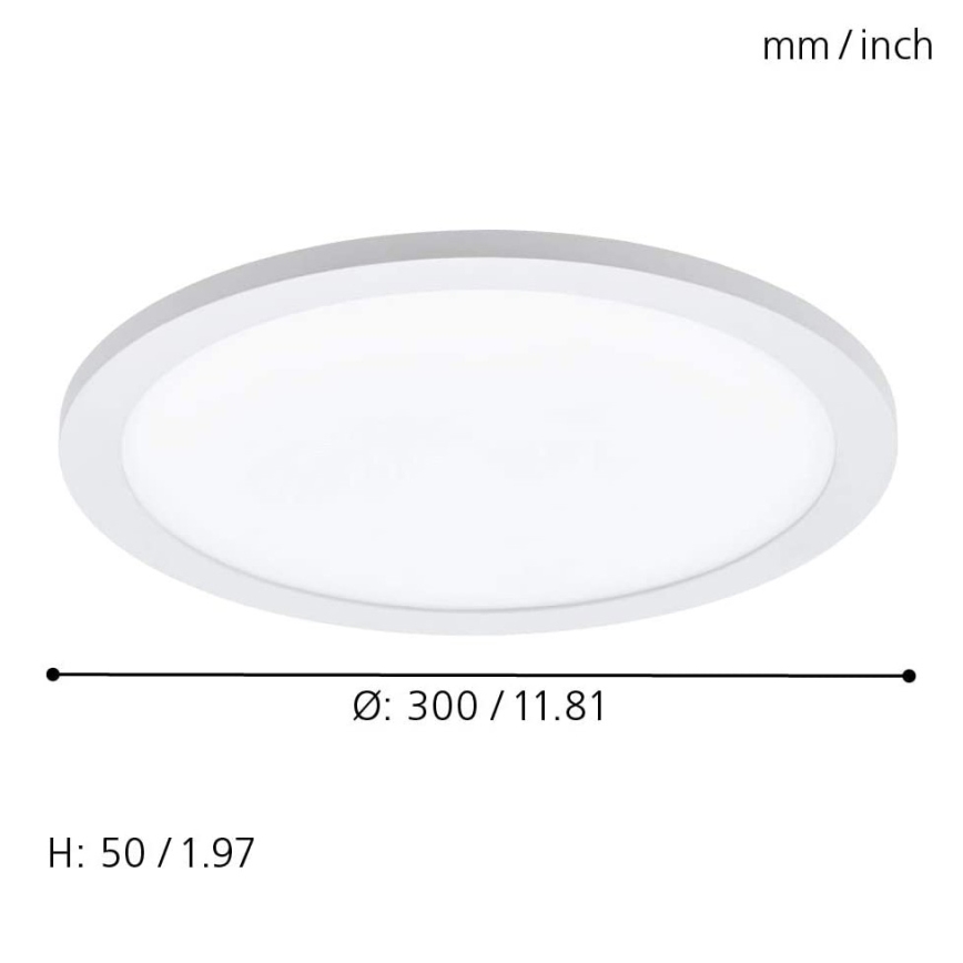 Eglo - LED RGBW Ceiling light SARSINA-C LED/16W/230V + remote control