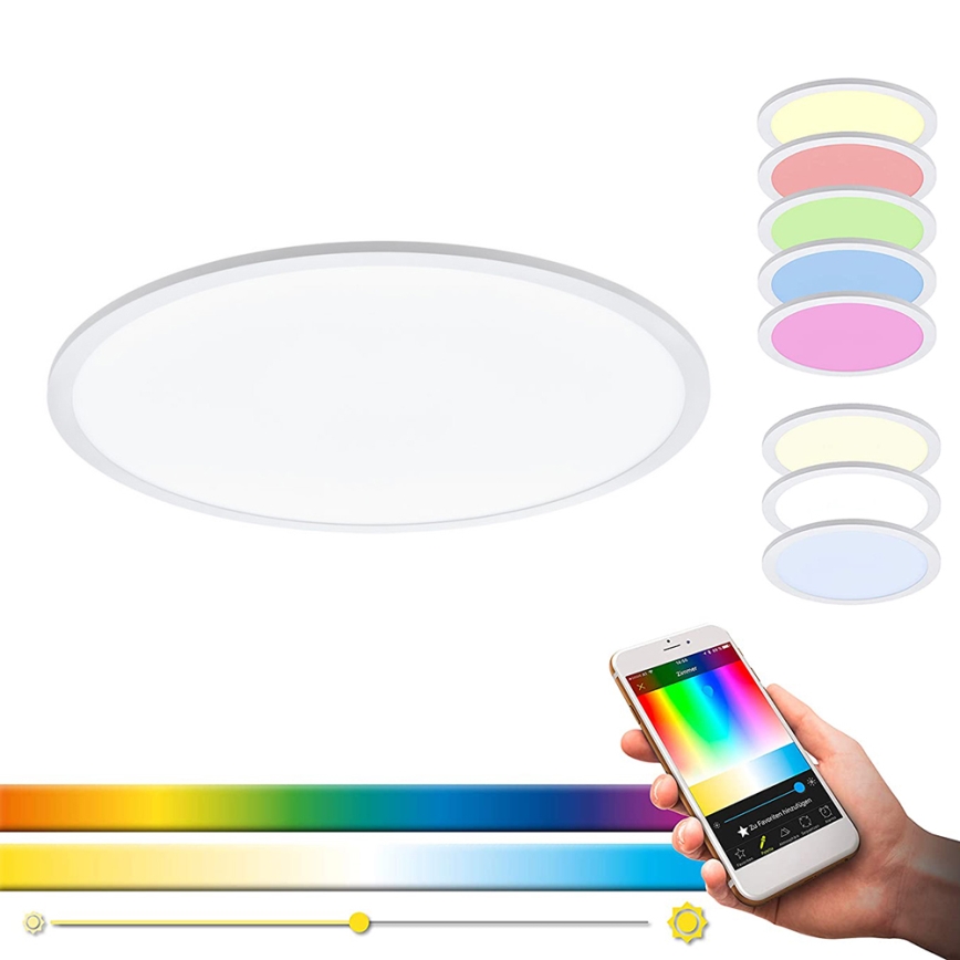 Eglo - LED RGBW Ceiling light SARSINA-C LED/34W/230V + remote control