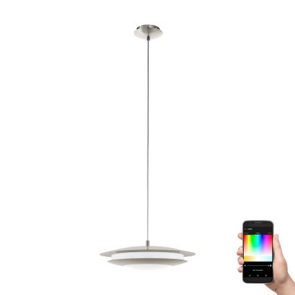 Eglo 98043 - LED RGBW Dimmable chandelier on a string MONEVA-C LED/18W/230V