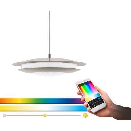 Eglo 98043 - LED RGBW Dimmable chandelier on a string MONEVA-C LED/18W/230V