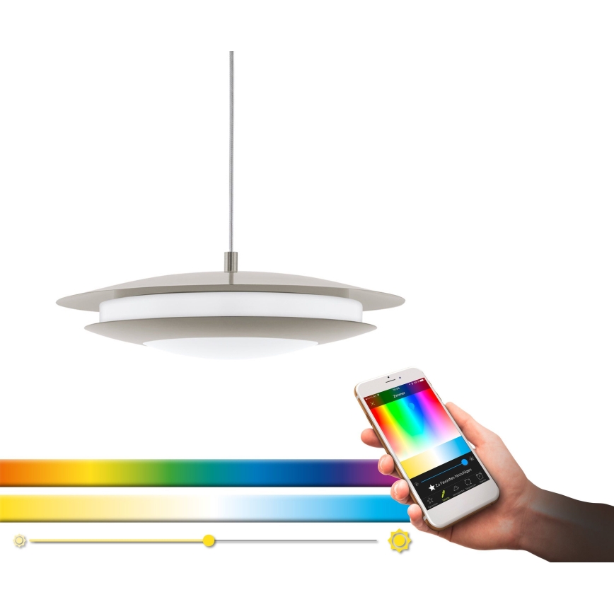 Eglo 98043 - LED RGBW Dimmable chandelier on a string MONEVA-C LED/18W/230V