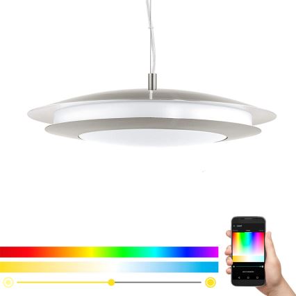 Eglo - LED RGB Dimming chandelier on a string MONEVA-C LED/27W/230V