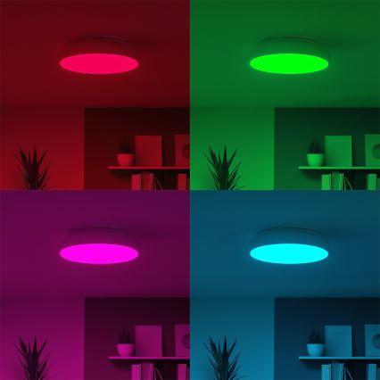 Eglo 98045 - LED RGB Dimmable Ceiling Light RIODEVA-C LED/27W/230V
