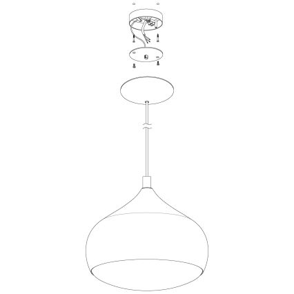 Eglo 98047 - RGBW LED Dimmable Cable Pendant Light COMBA-C LED/18W/230V