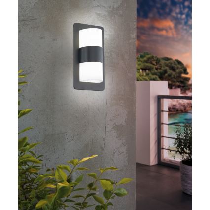 Eglo - Outdoor wall light 2xE27/10W/230V anthracite IP44