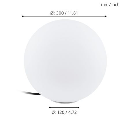 Eglo - Outdoor lamp 1xE27/40W/230V IP65 ø300