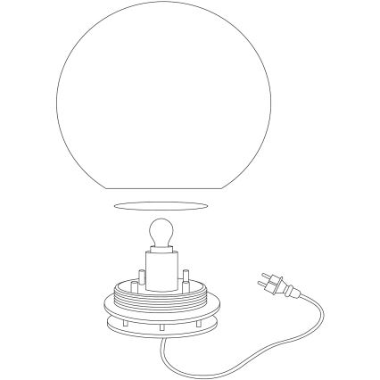 Eglo 98105 - LED RGBW Outdoor lamp MONTEROLO-C 1xLED/9W/230V IP65 ø300
