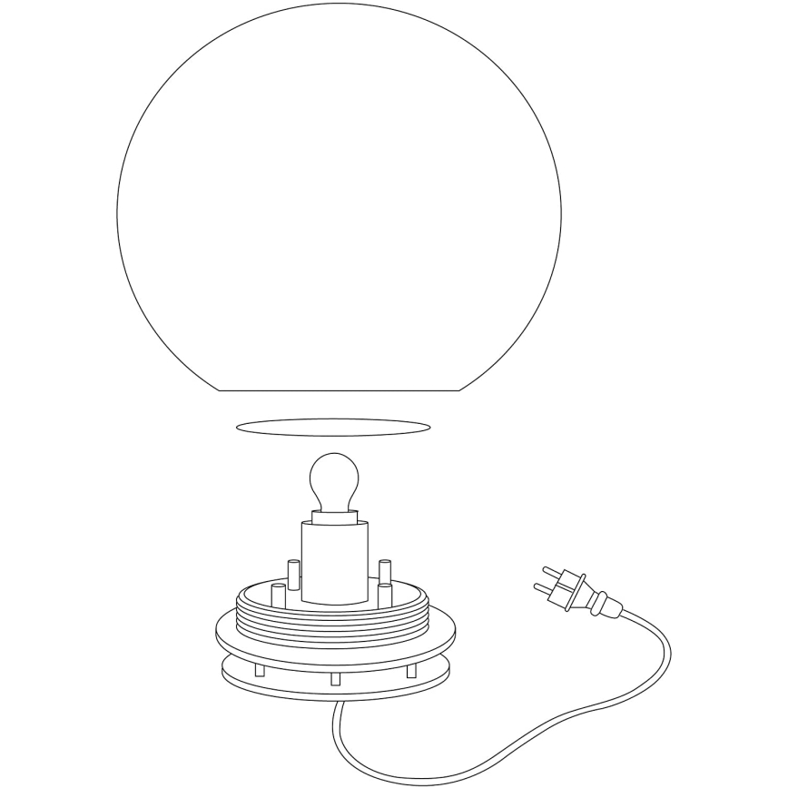 Eglo 98105 - LED RGBW Outdoor lamp MONTEROLO-C 1xLED/9W/230V IP65 ø300