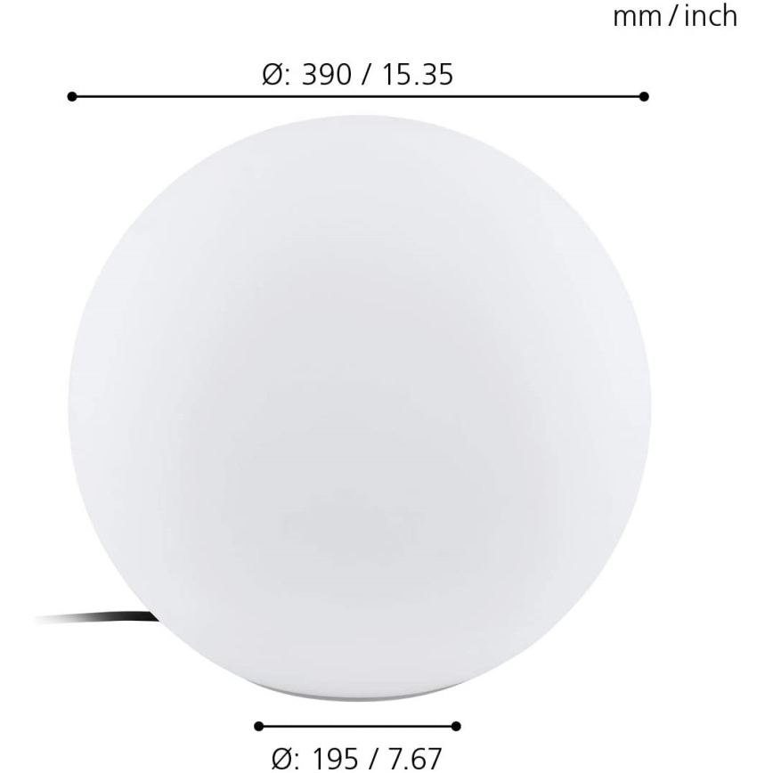Eglo 98106 - LED RGBW Outdoor floor lamp MONTEROLO-C 1xLED/9W/230V IP65 ø390