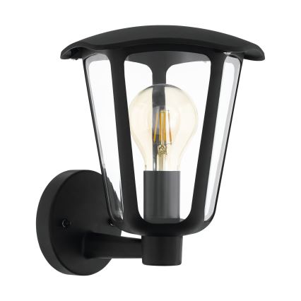Eglo 98119 - Outdoor wall light MONREALE 1xE27/60W/230V IP44 black