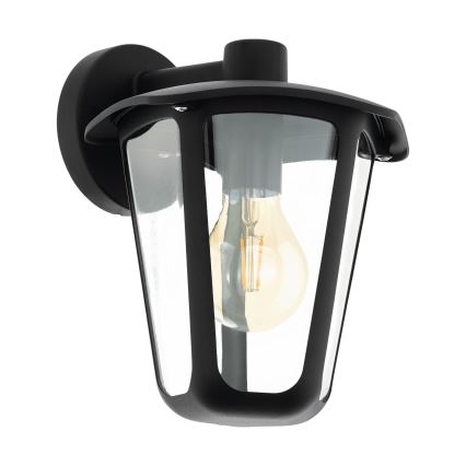 Eglo - Outdoor wall light 1xE27/60W/230V IP4black