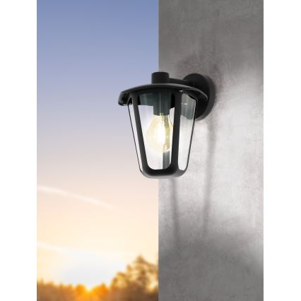 Eglo - Outdoor wall light 1xE27/60W/230V IP4black