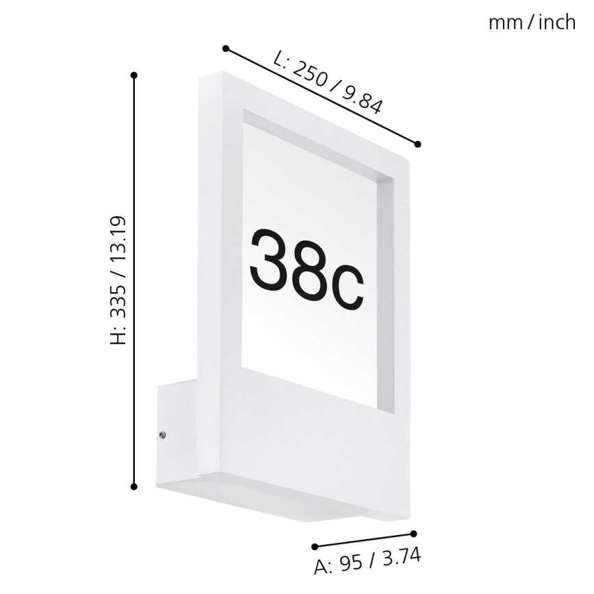 Eglo - House number 1xE27/28W/230V IP4white