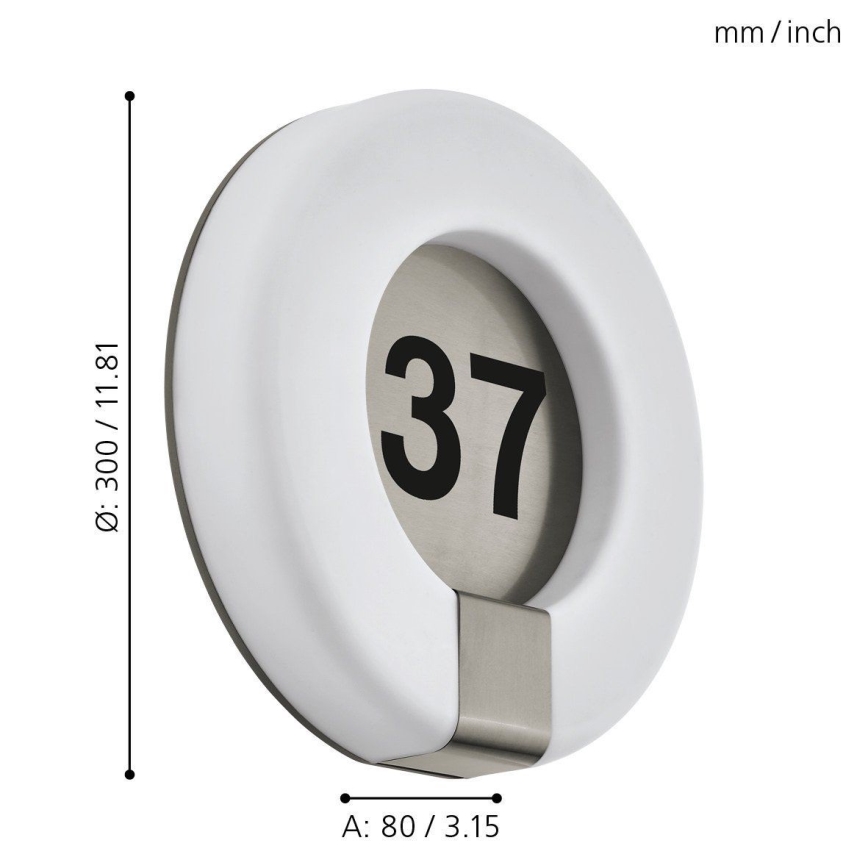 Eglo 98145 - LED Dimmable house number MARCHESA-C LED/15W/230V IP44