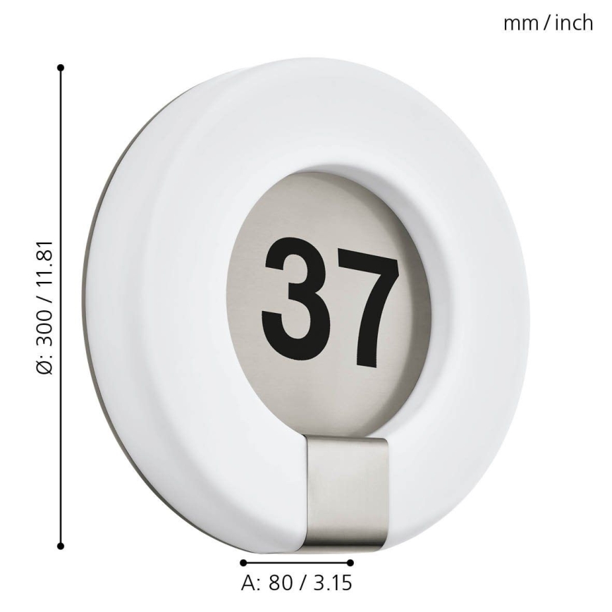 Eglo - LED House number LED/15W/230V IP44