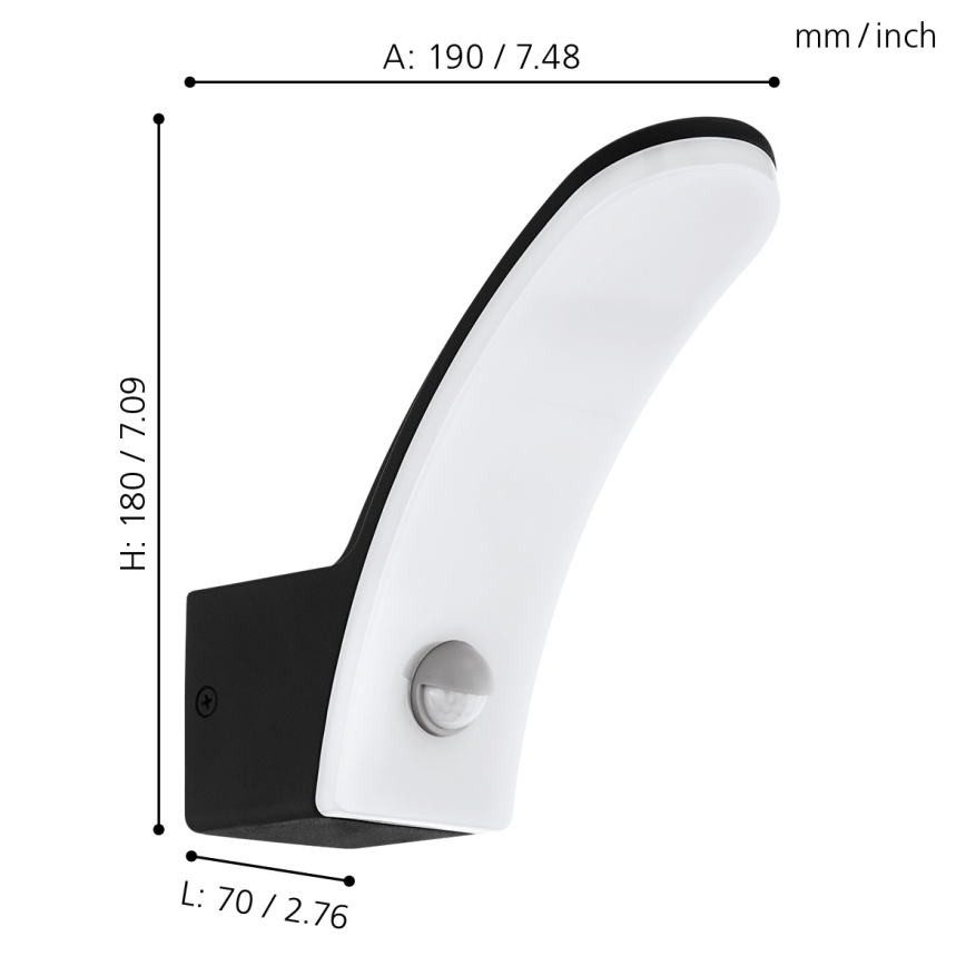 Eglo - LED Outdoor light with sensor LED/11W/230V IP44