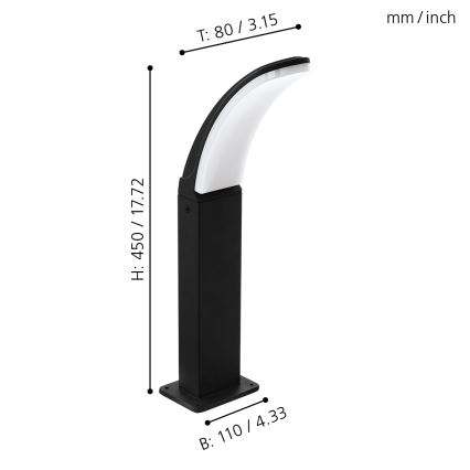 Eglo - LED Outdoor lamp LED/11W/230V IP4height 450