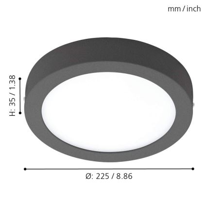 Eglo - LED Dimmable outdoor light ARGOLIS-C LED/16,5W/230V IP44