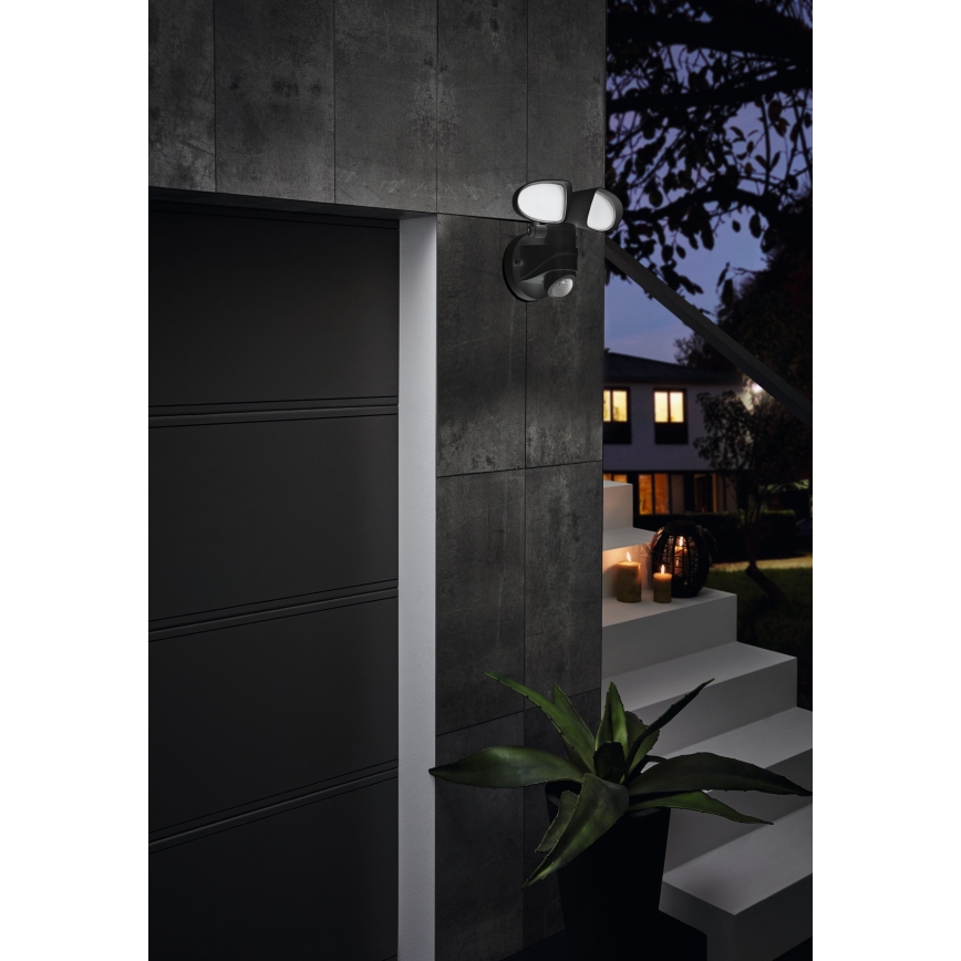 Eglo - LED Outdoor light with a sensor 2xLED/7,5W/230V IP44