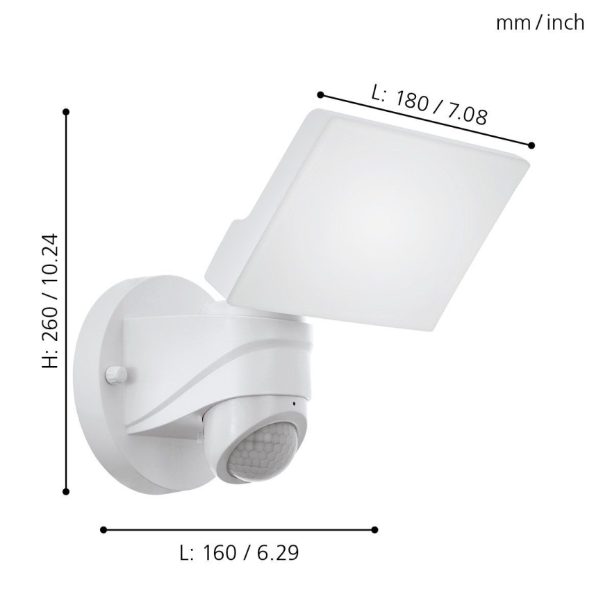 Eglo - LED Outdoor light with sensor LED/15W/230V IP44