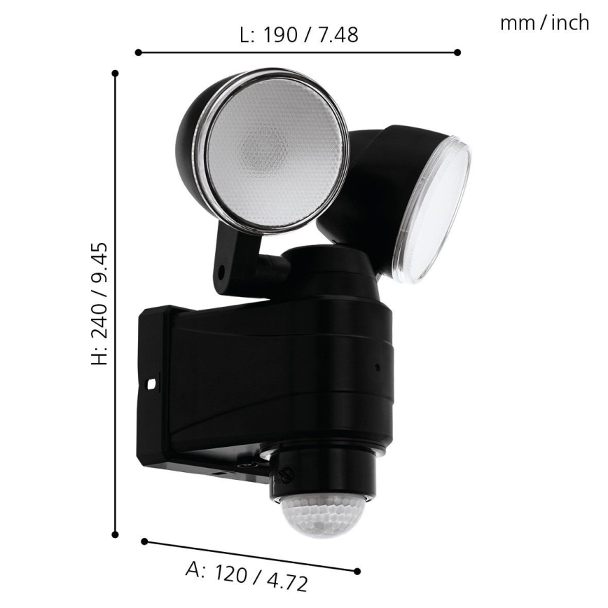 Eglo - LED Outdoor light with a sensor 2xLED/4W/4xLR1IP44