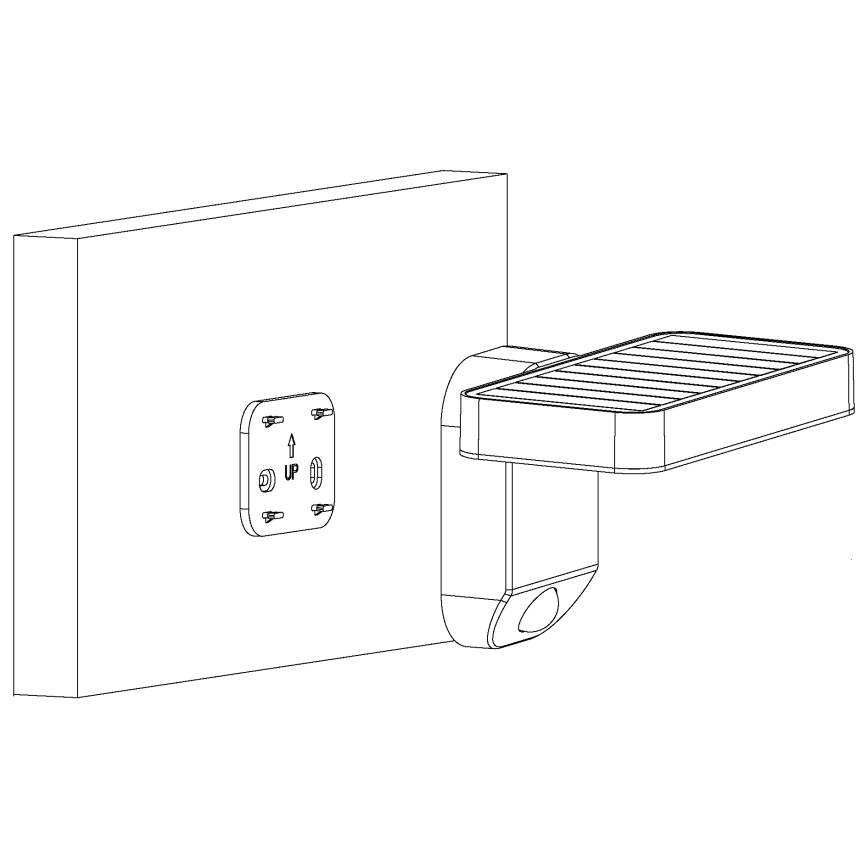 Eglo - LED Solar wall light with sensor LED/4,5W/3,7V 2200 mAh IP44