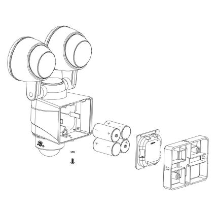 Eglo - LED Outdoor light with sensor 2xLED/4W/4xLR1IP44