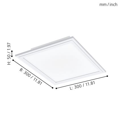 Eglo - LED Dimmable ceiling light LED/14W/230V + remote control