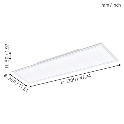 Eglo - LED Dimming panel LED/30W/230V + remote control