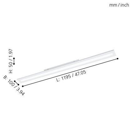 Eglo - LED Dimming panel LED/30W/230V + remote control