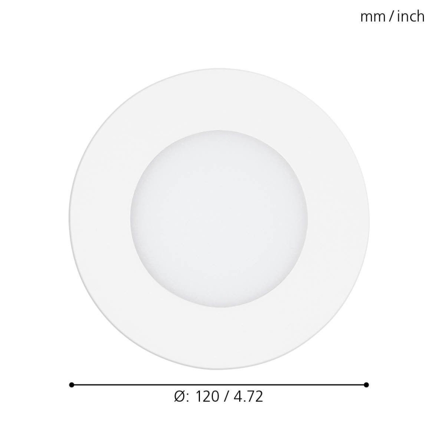 Eglo - LED Dimmable recessed light LED/5W/230V + remote control