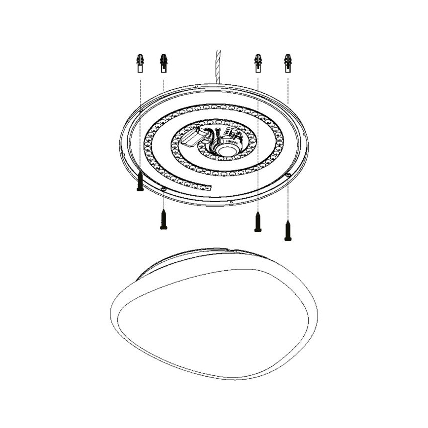 Eglo - LED Dimmable ceiling light LED/36W/230V + remote control