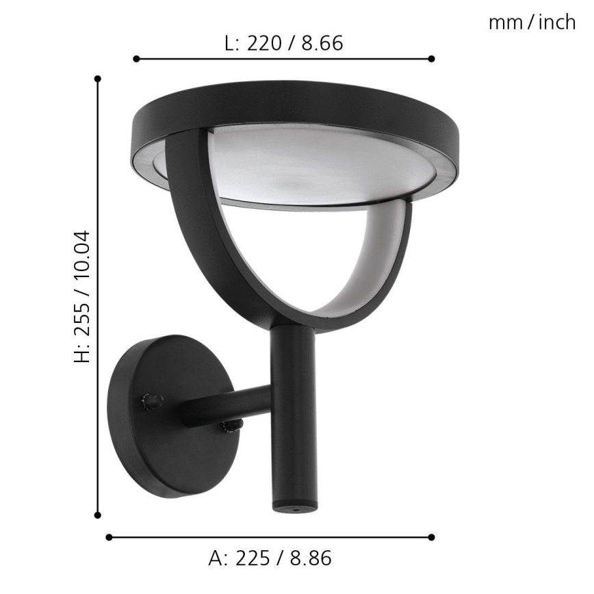 Eglo 98234 - LED Outdoor wall light FRANCARI-C LED/15W/230V IP44