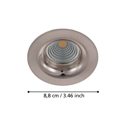 Eglo - LED Dimming recessed ceiling light LED/6W/230V