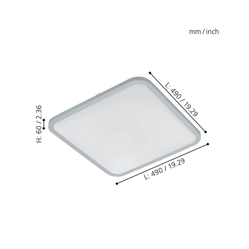 Eglo - LED Dimmable ceiling light LED/30W/230V + remote control