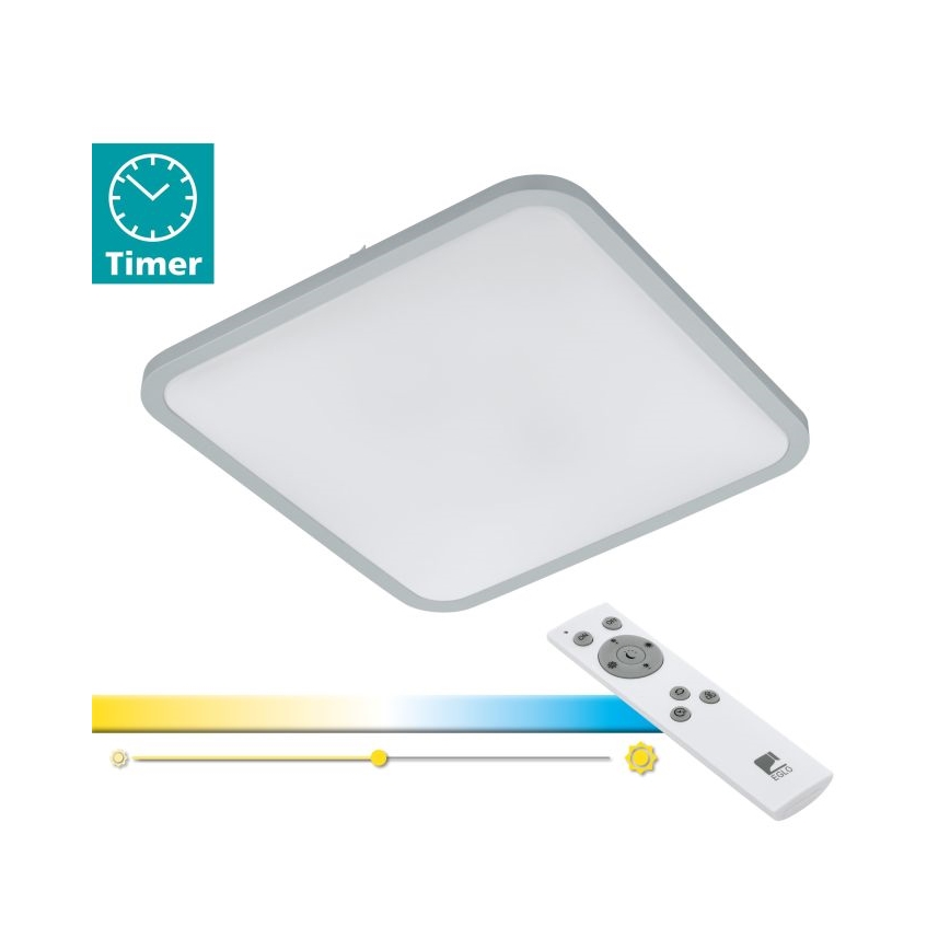 Eglo 98258 - COGOLETO LED Dimmable Ceiling Light, 30W/230V, with Remote Control