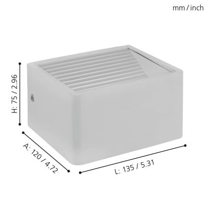 Eglo - LED Outdoor wall light LED/6W/230V IP55