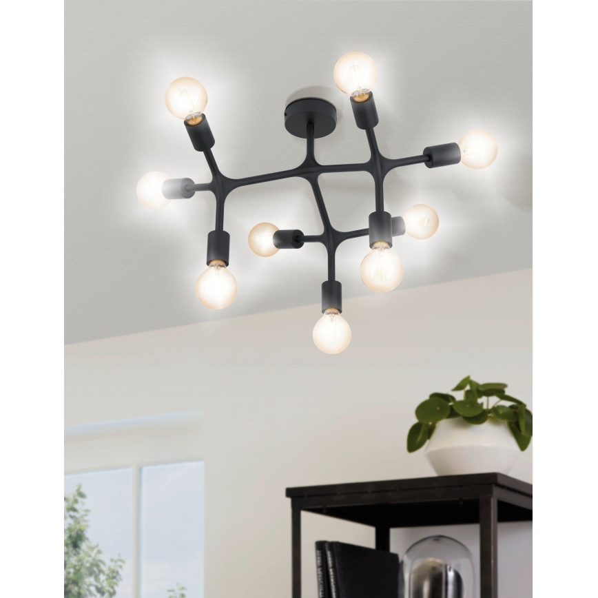 Eglo - Surface-mounted chandelier 9xE27/60W/230V