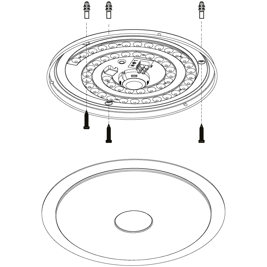 Eglo - LED Dimmable ceiling light LED/24W/230V + remote control