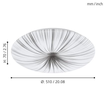 Eglo - LED Ceiling light LED/30,8W/230V