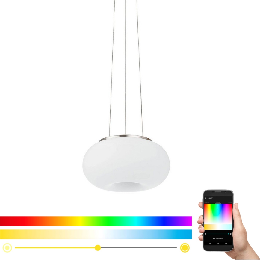 Eglo - LED RGB Dimmable chandelier on a string OPTICA-C LED/21W/230V d. 37,5 cm