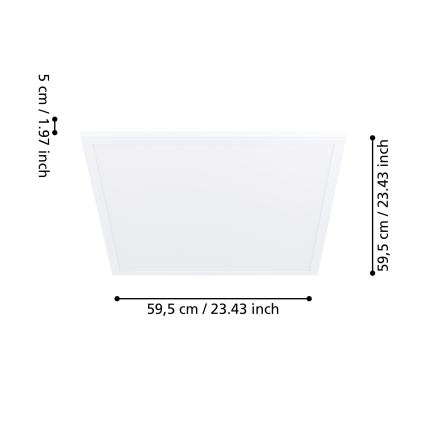 Eglo - LED Ceiling light with sensor LED/34W/230V