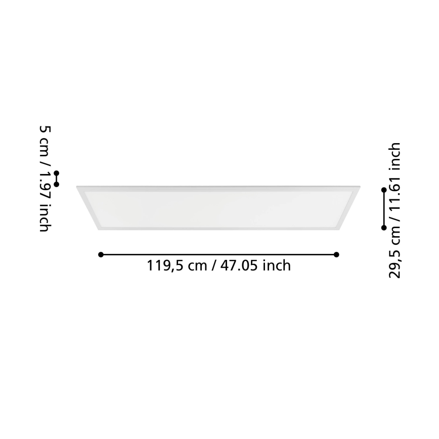 Eglo - LED Surface-mounted panel with sensor LED/33W/230V