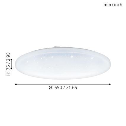 Eglo - LED Ceiling light LED/49,5W/230V