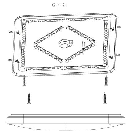 Eglo - LED Ceiling light LED/49,5W/230V