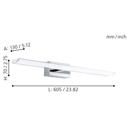 Eglo - LED RGB Dimmable bathroom lighting LED/15,6W/230V IP44 + remote control