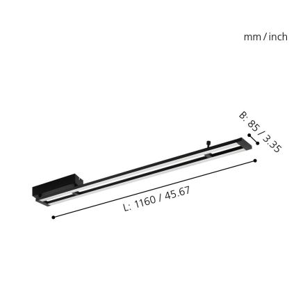 Eglo - LED Dimming ceiling light LED/27W/230V